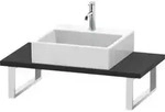Duravit Konsole Compact L-Cube 80-200x48cm, 1 AS, St&auml;r 3cm, graph matt