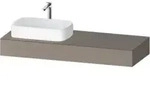 Duravit Konsole Qatego 140x55x17cm, ba ma, 1 Ausschn, Beck. li
