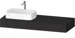 Duravit Konsole Qatego 140x55x17cm, gra m, 1 Ausschn, Beck. li