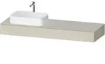 Duravit Konsole Qatego 160x55x17cm, T matt, 1 Ausschn, Beck. li
