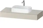 Duravit Konsole Qatego 120x55x17cm, taupe matt, 1 Ausschnitt
