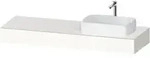 Duravit Konsole Qatego 160x55x17cm, we hgl, 1 Ausschn, Beck. re