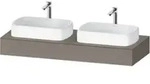 Duravit Konsole Qatego 140x55x17cm, ba m, 2 A., Beck. beids.