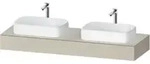 Duravit Konsole Qatego 160x55x17cm, T m, 2 A., Beck. beids.