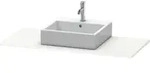 Duravit Konsole XSquare 80x55cm, we supermatt, mit 1 Ausschnitt