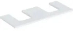 Geberit Waschtisch-Platte One 120x3x47cm, w/lack. ma, Ausschn zweifach