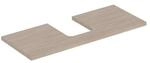 Geberit Waschtisch-Platte One 120x3x47cm, Eiche/Mela Holz, AS mit.