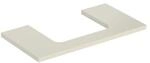 Geberit Waschtisch-Platte One 90x3x47cm, sand-grau/l hg, Ausschn mit.