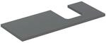 Geberit Waschtisch-Platte One 120x3x47cm, lava/lackiert ma, Ausschn re