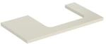 Geberit Waschtisch-Platte One 90x3x47cm, sand-grau/l hg, Ausschn re