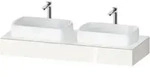 Duravit Konsole Qatego 140x55x17cm, w g, 2 A., Beck. beids.