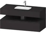 Duravit Einbauwaschtisch-M&ouml;bel-Set Qatego 120x55x60cm, gra m, Kon-WTU, Nischenb