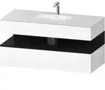 Duravit Einbauwaschtisch-M&ouml;bel-Set Qatego 120x55x60cm, E sw/we m, Kon-WTU, B