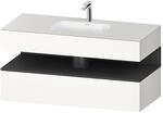Duravit Einbauwaschtisch-M&ouml;bel-Set Qatego 120x55x60cm, gra m/we matt,