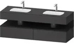 Duravit Einbauwaschtisch-M&ouml;bel-Set Qatego 160x55x60cm, Kon-WTU, gra m/Gr ma