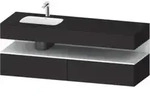 Duravit Einbauwaschtisch-M&ouml;bel-Set Qatego 160x50x60cm, Kon-WTU, B, B l, w m/Gr m