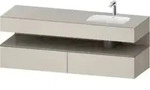Duravit Einbauwaschtisch-M&ouml;bel-Set Qatego 160x50x60cm, Kon-WTU, B, B r, ba m/ta ma