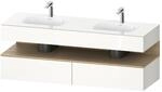 Duravit Einbauwaschtisch-M&ouml;bel-Set Qatego 160x55x60cm, Kon-WTU, B, Ei nat/wei&szlig; hgl