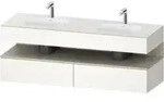 Duravit Einbauwaschtisch-M&ouml;bel-Set Qatego 160x55x60cm, Kon-WTU, B, T m/we matt