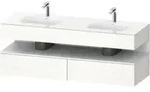 Duravit Einbauwaschtisch-M&ouml;bel-Set Qatego 160x55x60cm, Kon-WTU, we matt/we hgl