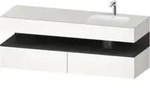 Duravit Einbauwaschtisch-M&ouml;bel-Set Qatego 160x50x60cm, Kon-WTU, B r, gra m/we matt