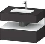 Duravit Einbauwaschtisch-M&ouml;bel-Set Qatego 80x55x60cm, w m/Gr m, Kon-WTU, Nischenb
