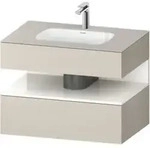 Duravit Einbauwaschtisch-M&ouml;bel-Set Qatego 80x55x60cm, w g/tau m, Kon-WTU, Nischenb