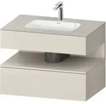 Duravit Einbauwaschtisch-M&ouml;bel-Set Qatego 80x55x60cm, T m/ta m, Kon-WTU, Nischenb