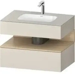 Duravit Einbauwaschtisch-M&ouml;bel-Set Qatego 80x55x60cm, E na/tau matt,