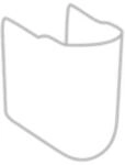 V&B Ablaufhaube O.Novo mit Befestigungsset, pergamon C-plus ; Villeroy & Boch