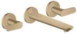 hansgrohe 3-Loch-Waschtischarmatur Axor Citterio C o S, b bron, UP Wandmont., Ausl.