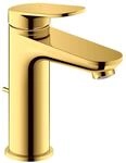 Duravit Waschtisch-Einhebelmischer M Wave Ausl. 122mm, m Zugst.Abl.Gar., gol pol.