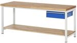 Rau Werkbank h&ouml;henverstellbar 8001A7, B2000xT700xH840-1040mm, 1x Schublade-TA