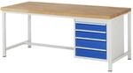 Rau Werkbank h&ouml;henverstellbar 8162A1, B2000xT900xH840-1040mm, 4x Schublade-TA