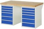 Rau Werkbank 7515A3, B1500xT900xH840mm, 12x Schublade-TA