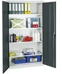 Stumpf Werkzeug- und Materialschrank 3000, RAL 7035/7016, 4 Wannen