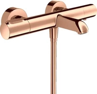 hansgrohe Wannen-Thermostat Axor Citterio M AP, Ausl. 180mm, 2 Verbr., pol. red gold