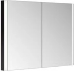 Keuco Spiegelschrank 2-t&uuml;rig Somaris 100x71x11,5cm, schwarz matt, Wandeinbau