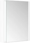 Keuco Spiegelschrank 1-t&uuml;rig Somaris 65x73x13cm, Vorbau, Anschl re, wei&szlig; matt