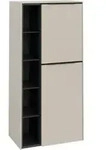 V&B Mittelschrank Subway 3.0 57,4x120x36,2cm, Sch R/Gr vo b, cashm Gr