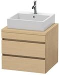 Duravit Waschtischunterschrank DuraStyle 60x54,8cm, Ei Nat, f Kons, 2 Schubk&auml;sten