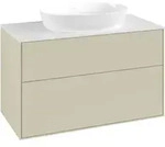 V&B Waschtischunterschrank Finion 100x60,3cm, Abd.-Pl. wh. m, si Gr m Lac