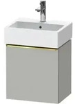 Duravit Waschtischunterschrank D-Neo 43,4x32,2x44cm, 1 T&uuml;r, An R, g pol/gr ma