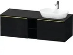 Duravit Waschtischunterschrank D-Neo 140x55cm, 2 A, 1 Pl, B R, g pol/Eiche sw