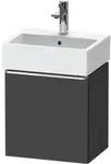 Duravit Waschtischunterschrank D-Neo 43,4x32,2x44cm, 1 T&uuml;r, An L, chr/Grap ma