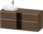 Duravit Waschtischunterschrank D-Neo 140x55cm, 2 SBK, 2 A, B L, ch/nb dkl.