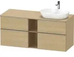 Duravit Waschtischunterschrank D-Neo 140x55cm, 2 SBK, 2 A, B R, ES geb/Ei Nat