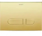 Duravit Bet&auml;tigungsplatte DuraSystem 21,7x10cm, mech., f WC A1, Gold poliert
