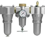 Riegler Wartungseinheit 3-tlg. &raquo;Standard&laquo; mit Metallbeh&auml;lter, BG 1, G 1/4