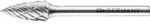 PFERD TOOLS Hartmetall Hochleistungsfr&auml;sstift ALLROUND Spitzbogen SPG &Oslash;06x13mm